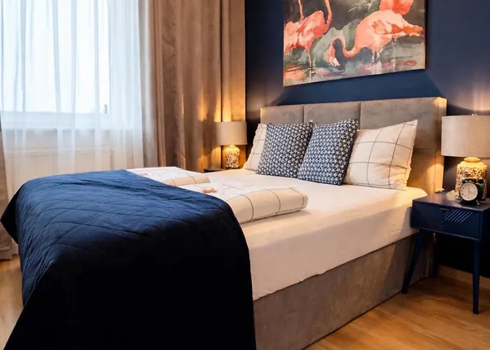 Modern 2-Room Apartment With Large Balcony & Private Parking 公寓 格但斯克